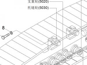 81E5-2003 托鏈輪 韓國現(xiàn)代原廠